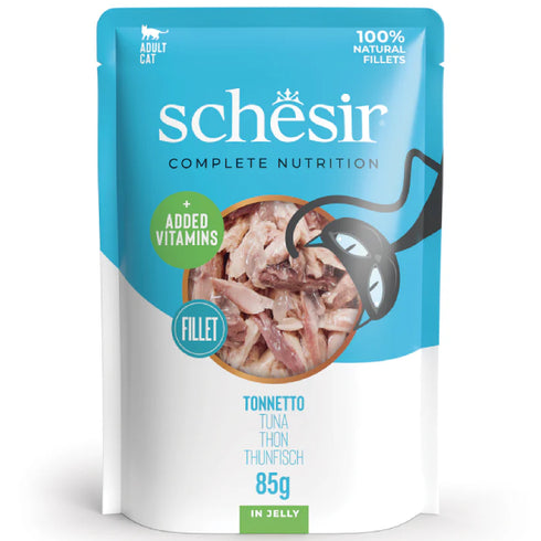 Hrana umeda pentru pisici Schesir Ton&Biban Jelly 85g